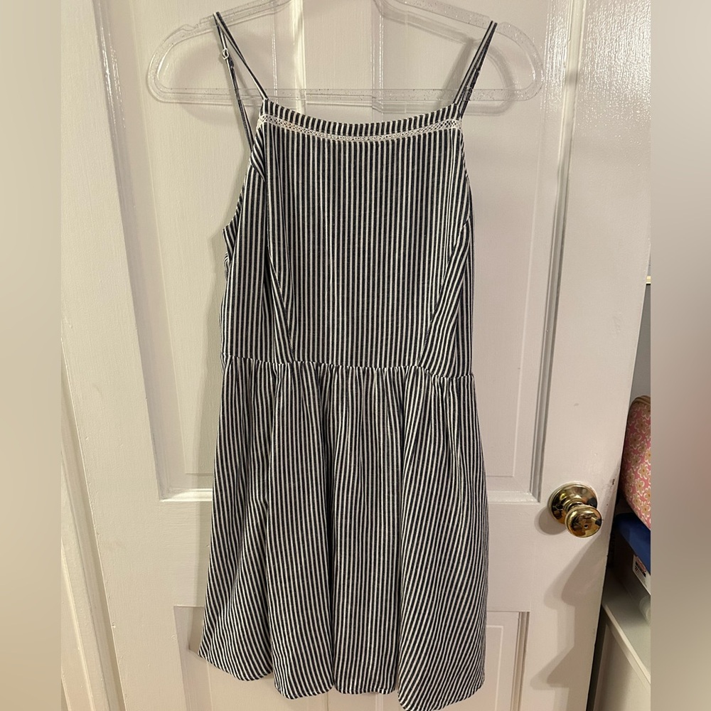 Blue Striped Dress